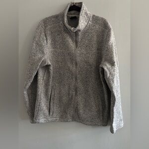 Mckinley Men's Full-Zip Heather Gray Sweater Jacket Soft Knit Layer XXL Cozy